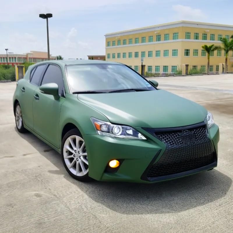 Image of CREON Vinyl Wrap for Car & Bike Self Adhesive Vinyl Wrap Sheet Sticker & Decal Roll Film Auto Car Vehical Air Release (2 feet x 10 feet, Olive Green Matte Wrap)