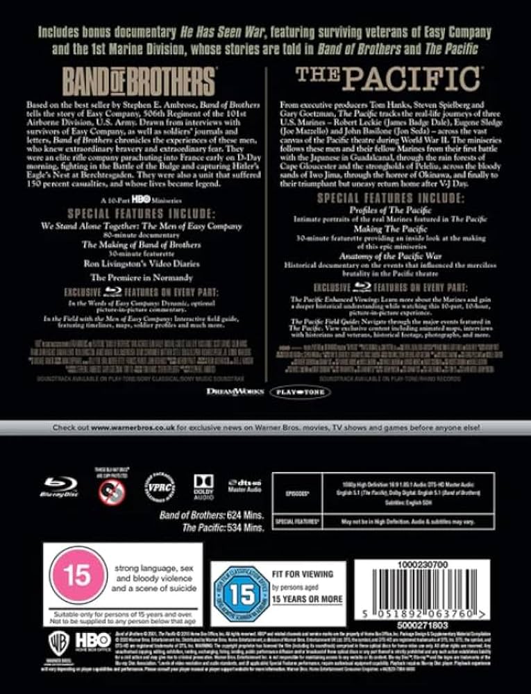 (未使用･未開封品)バンド・オブ・ブラザース/ザ・パシフィック ブルーレイ セット(初回限定生産/10枚組) [Blu-ray] Amazon.co.jp: バンド・オブ・ブラザース/ザ・パシフィック