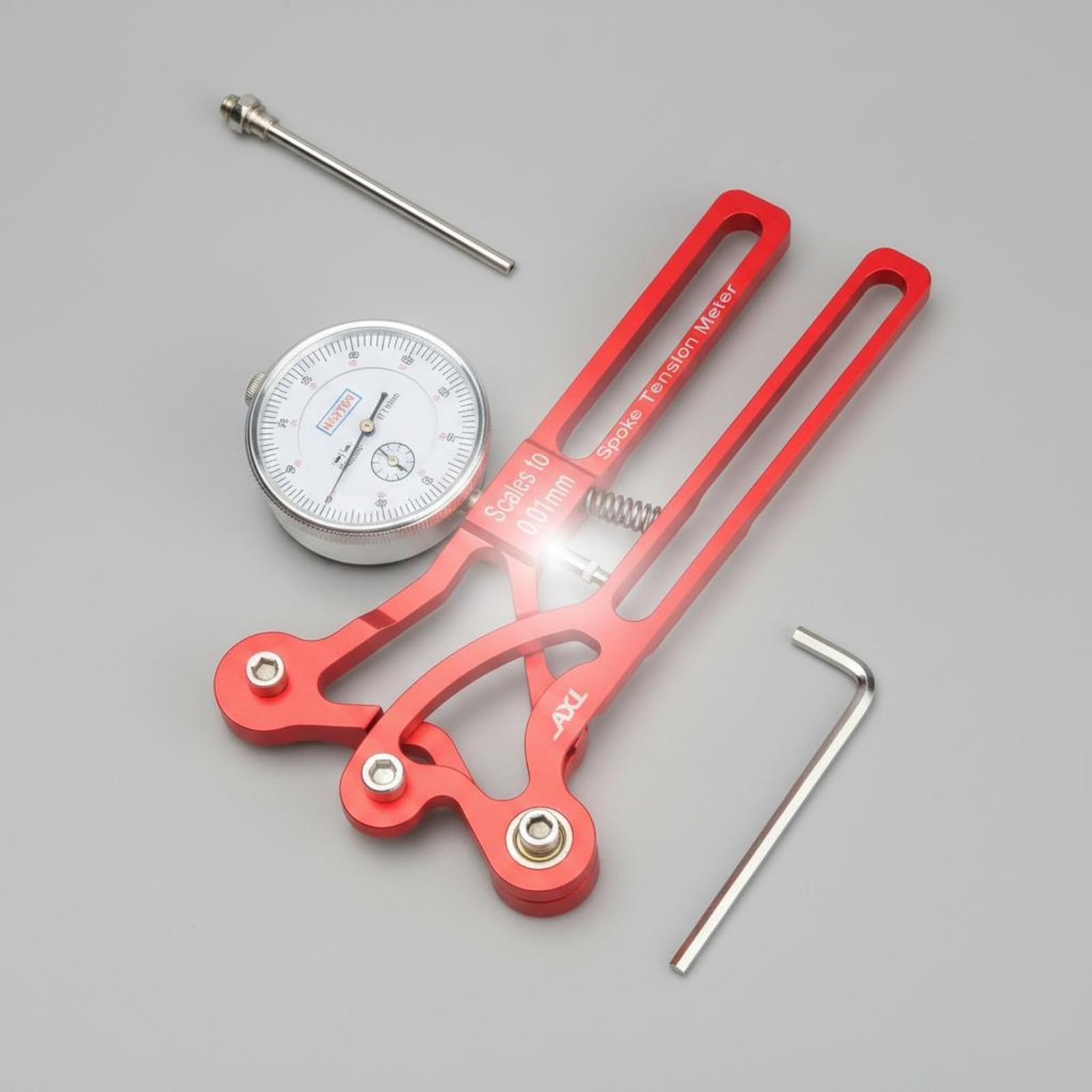Speichenspannungsprüfer analoges Messuhr-Display Fahrradspeichenspannungsmessgerät zu bedienen Speichenmessgerät für Fahrradmechaniker