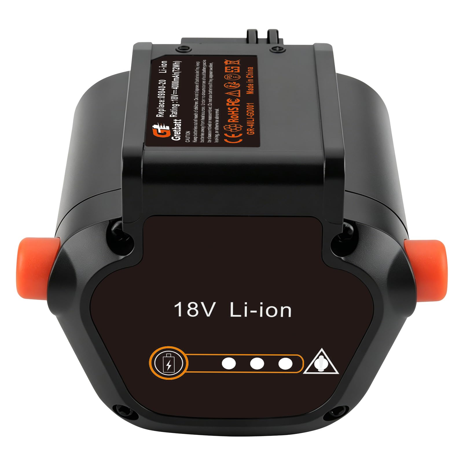 Batería de Repuesto 18V 4.0Ah para Gardena BLi-18 9840-20 9839-20, Compatible con Las Herramientas Gardena del Sistema Li-Ion Li-18, Compatible con Gardena 18 V Li-Ion 8833-28 y 8832-20