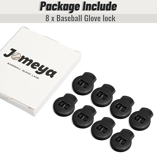 Miniatura 7 de Jomeya Cerraduras para guantes, paquete de 8 cerraduras de encaje para guantes de béisbol, no requieren más nudos, ajuste universal para guantes de