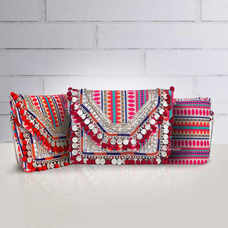 Image of Maresse Women Boho Bag Embroidered Crossbody Sling Bag For Women | Handmade
