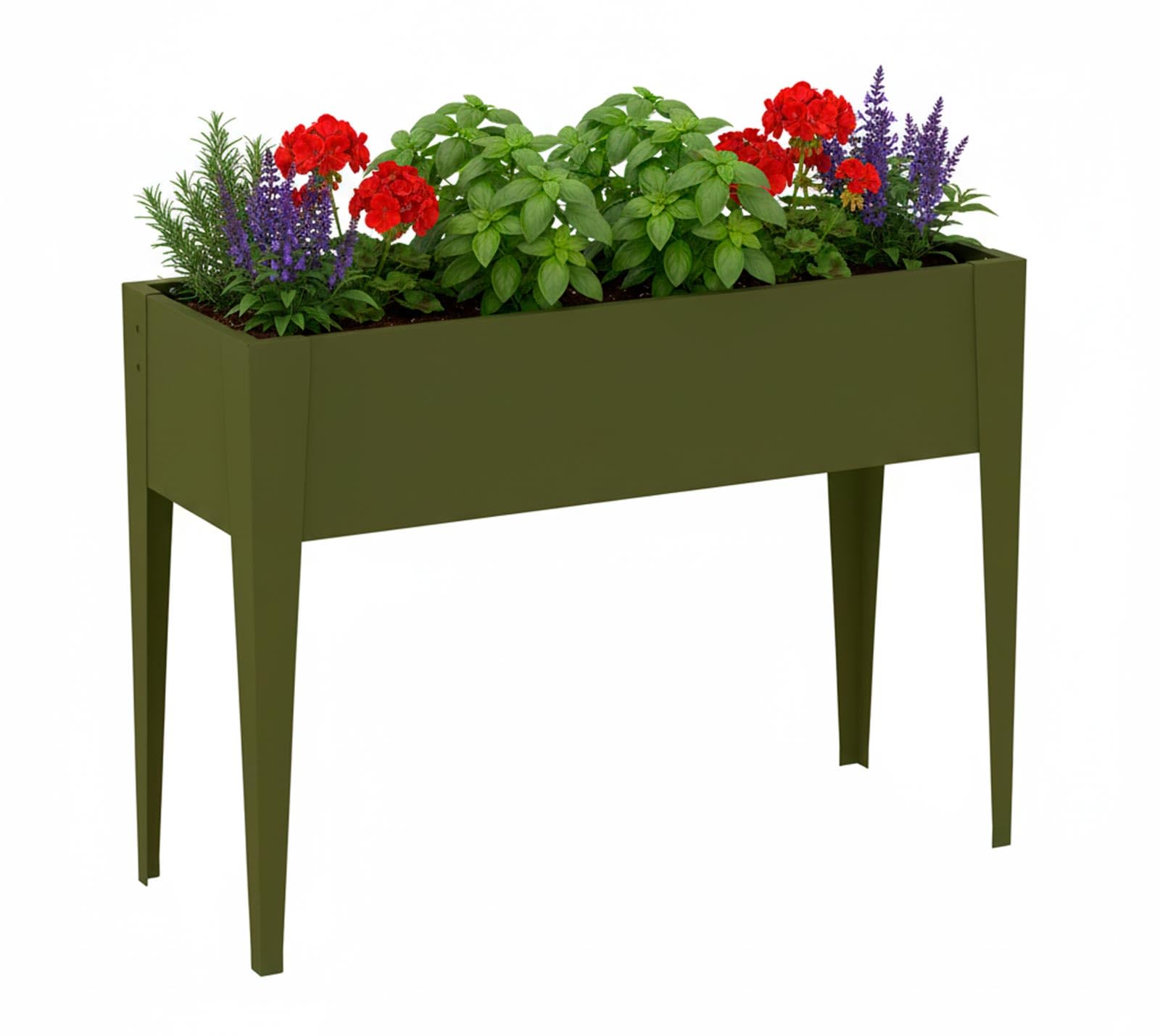 Tchibo Hochbeet 100x30x80cm, grün, aus galvanisiertem Stahl
