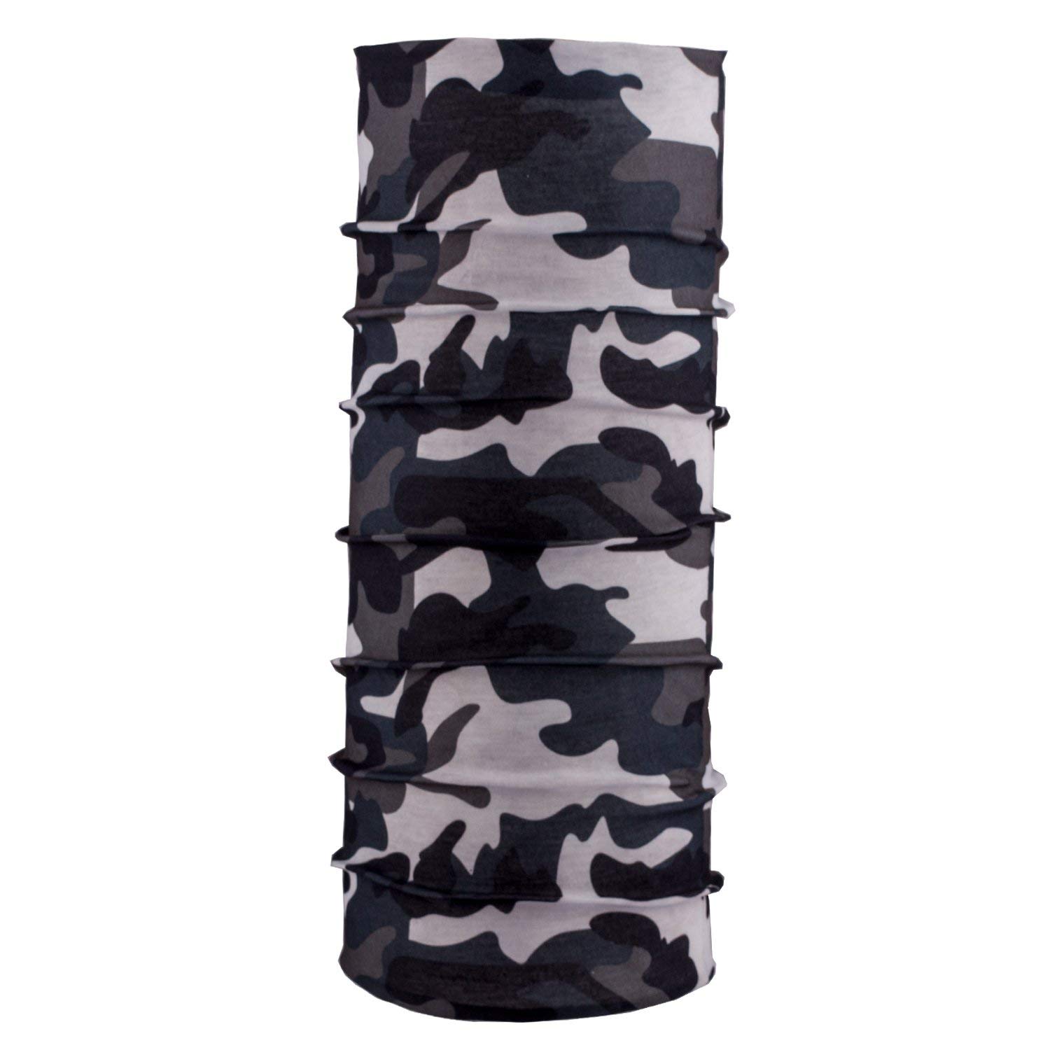 Krystle Unisex Army Print Lycra Headwrap for Bikes (Camouflage,Free Size)