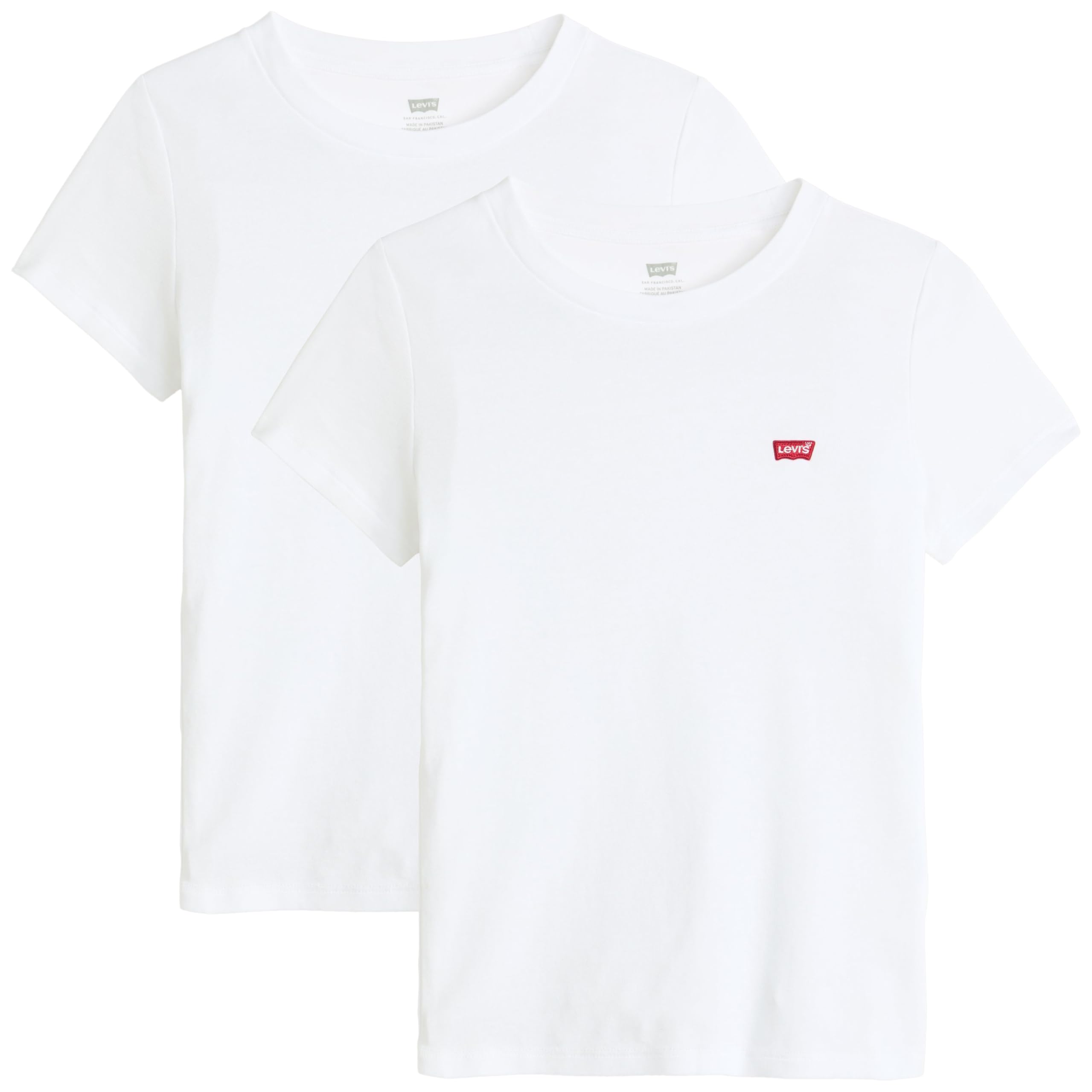 Levi's 2 Pack Essential Ss Tee 2 Pack Tee White, 2 Pack Tee White+&, L