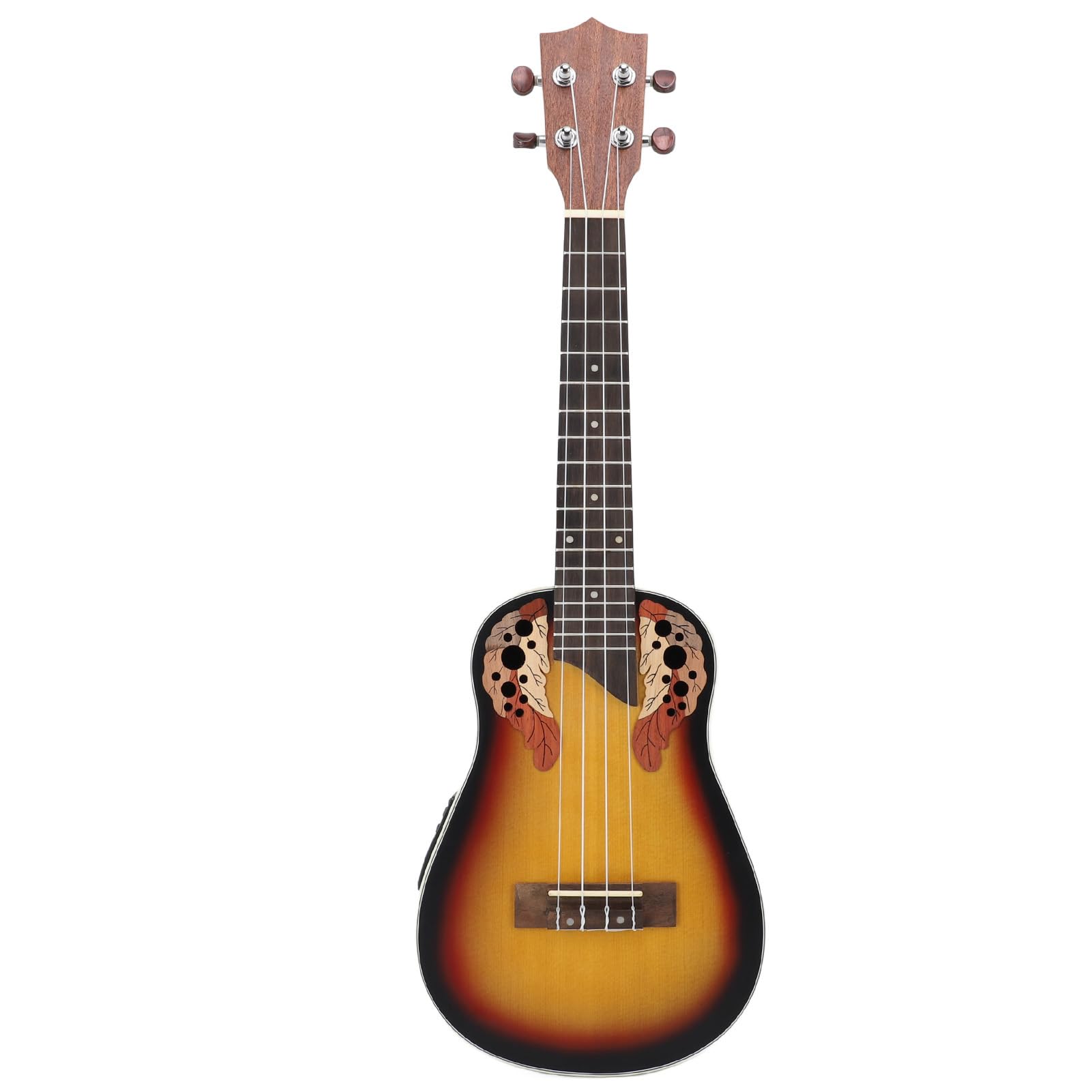 Ukulele 59 cm, 4-strunowe ciało świerkowe palisander podstrunnica gitara hawajska z 3-pasmowym korektorem początkujący profesjonaliści