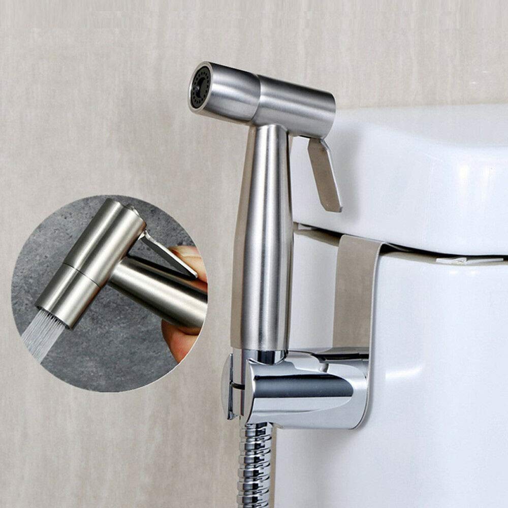 Juego de bidé, ducha de mano con adaptador de manguera y soporte para ducha para bidet, inodoro, WC
