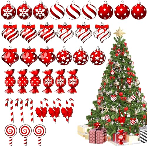 EujRcf 36PCS Candy Cane Christmas Decorations 12 Styles Each 3 Pieces Mini Candy Canes for Candy Cane Lane Christmas Decorations Large Christmas Decorations 2.5 x 3.14 Inches