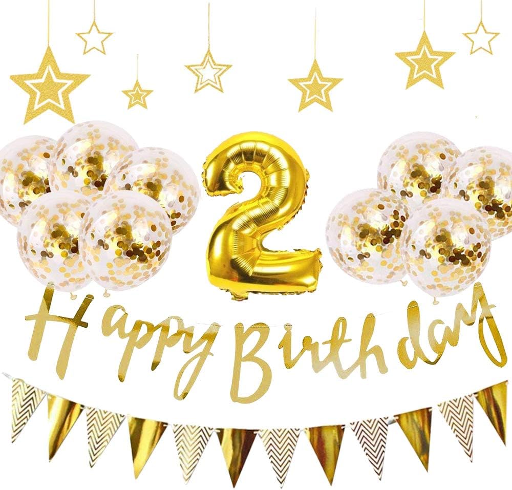 Amazon 2歳 誕生日 飾り付け 21点 セット Gehome ゴールド バースデー バルーン 飾り 男の子と女の子用 1歳 9歳 風船 バルーン おもちゃ Amazon 2歳 誕生日 飾り付け 21点 セット Gehome ゴールド バースデー バルーン 飾り 男の子と女の子用 1歳 9歳 風船 バルーン おもちゃ