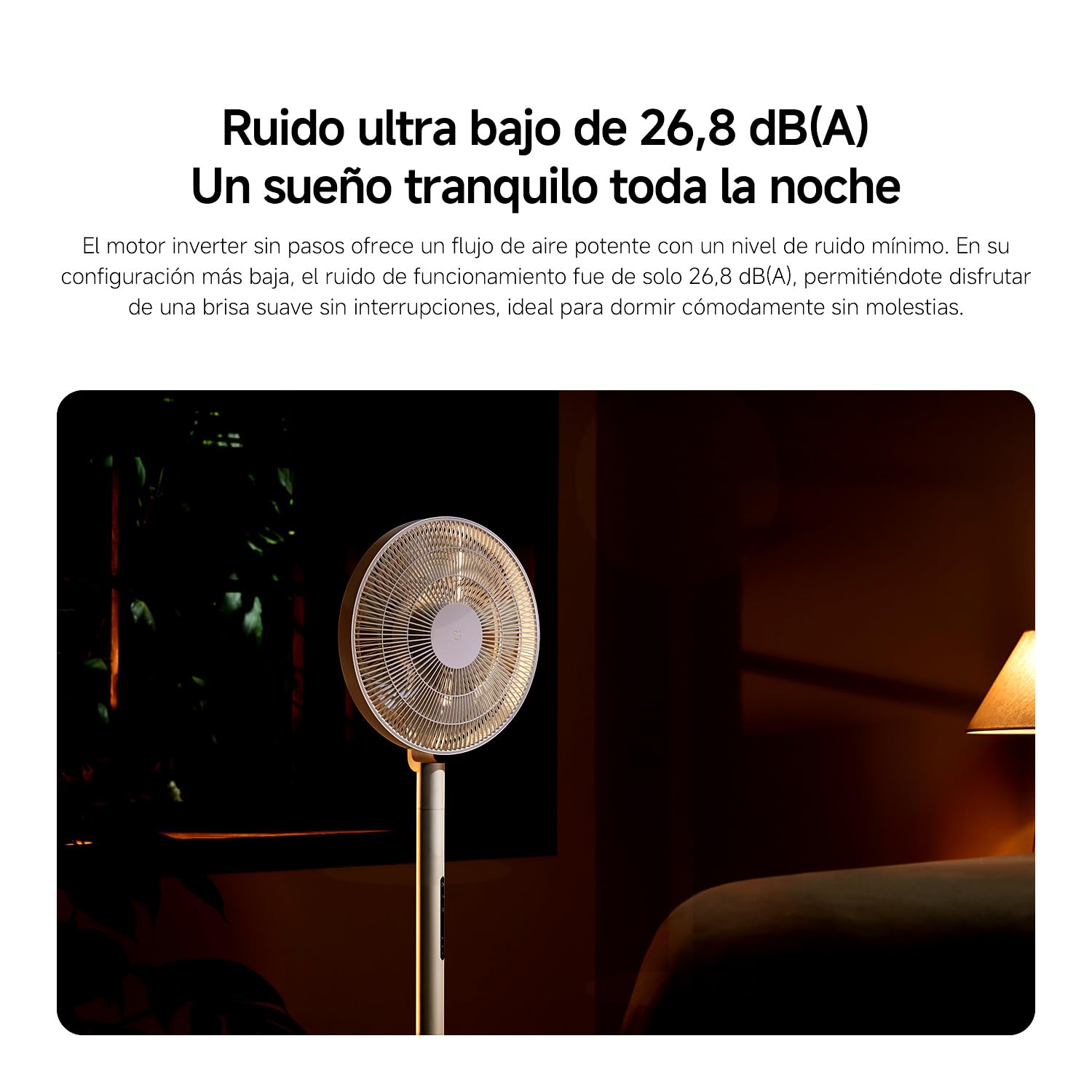 XIAOMI Smart Standing Fan Pro Slim, Ventilador DC Silencioso con Mando | Ventilador inteligente DC con 8 modos, 100 velocidades por App. Ventilador de suelo y mesa con USB-C y estuche para camping.