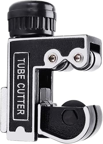 Mini herramienta de corte de tubos de acero, mini cortador de tubos de 18 a 1-18 pulgadas (0.118-1.102 in), cortador de tubos para aluminio de cobre