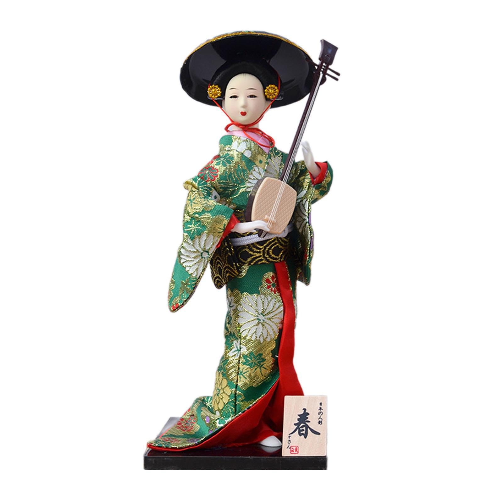 Kimono Japonais Geisha Poupée Asiatique Statue Poupée Japonaise 30 Cm Artisanat Art Kabuki Poupée Figurine de Collection pour Cadeau d'anniversaire, b