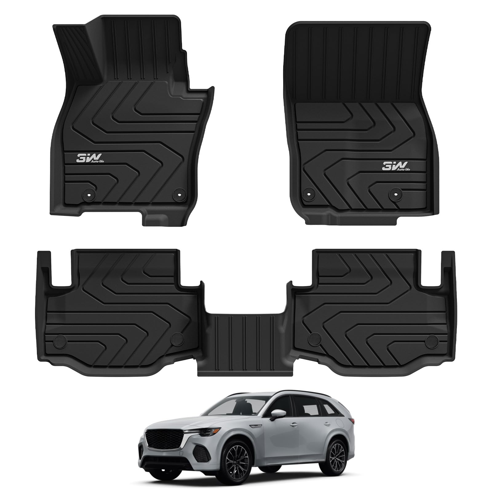 Amazon.com: 3W Floor Mats Fit for 2025 2026 Mazda CX-70 (Include