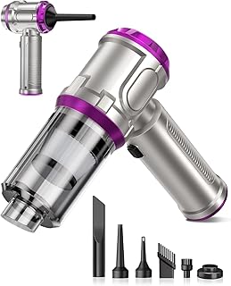 Aspiradora Coche 15000Pa, Motor sin escobillas, 4 en 1 inalámbrica para Coche, hogar y Pelo Mascotas, Recargable 4000mAh con Accesorios