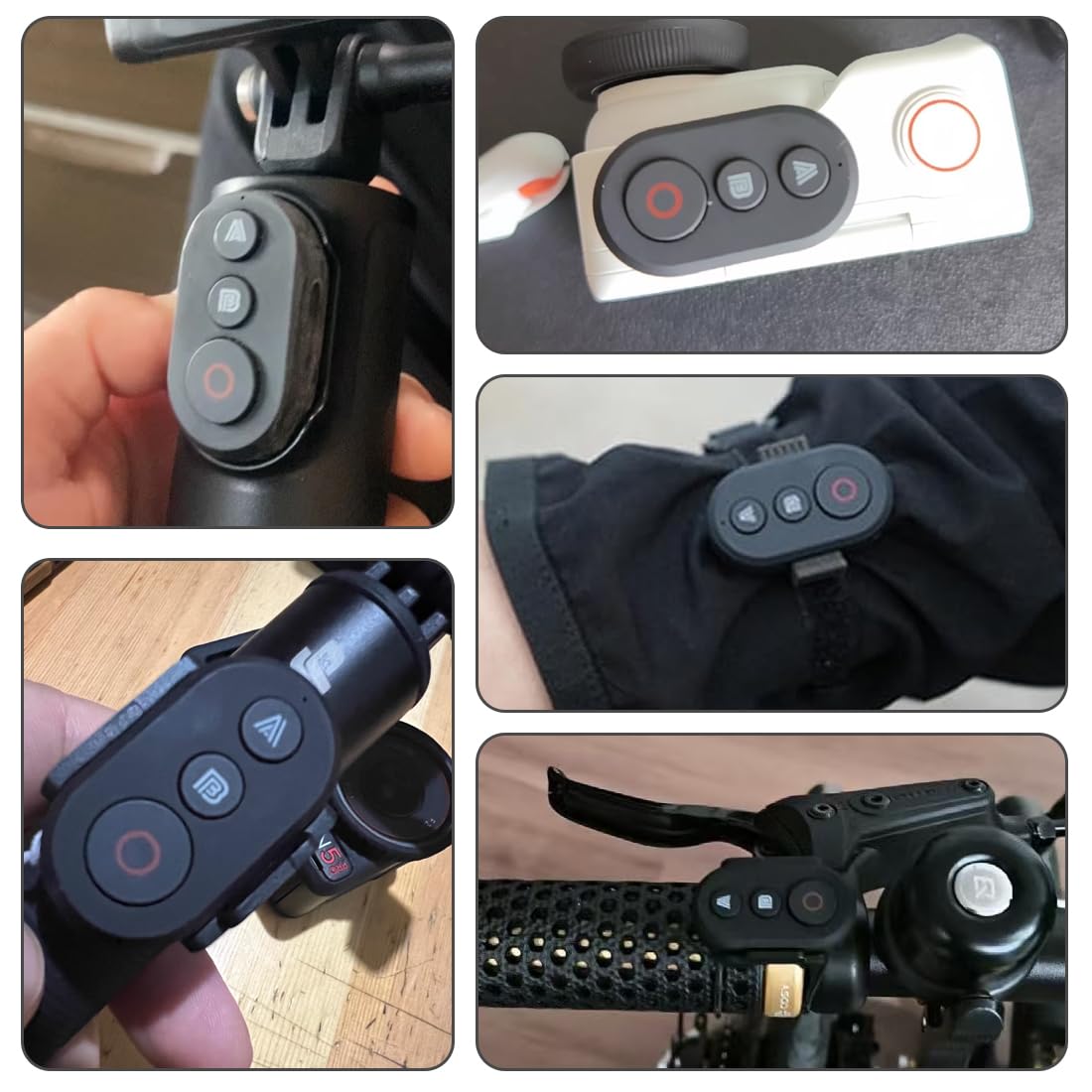 Fernbedienung kompatibel mit DJI Action 6/Action 5 Pro/Action 4 Wireless Remote Controller für Action-Kameras & Smartphones, 25m Reichweite Präzise Bewegungsverfolgung, Smartphone Kameras Zubehör