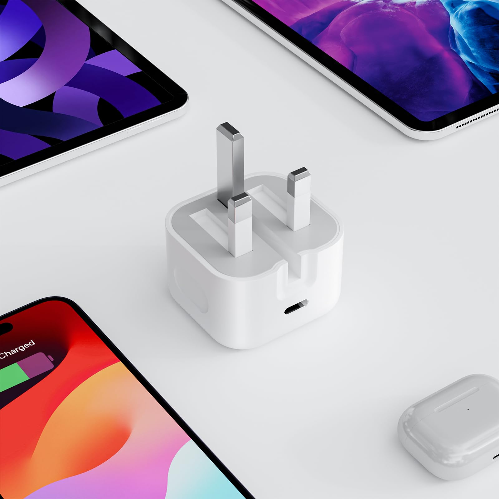 for iPhone 17 16 15 Charger, USB C Fast Charging Adapter with 2M Cable [USBC to C], 2 Pack 25W PD Plug for iPhone 17/17 air/16/15/15/Pro/Pro Max, iPad Pro/Air/Mini — view 7