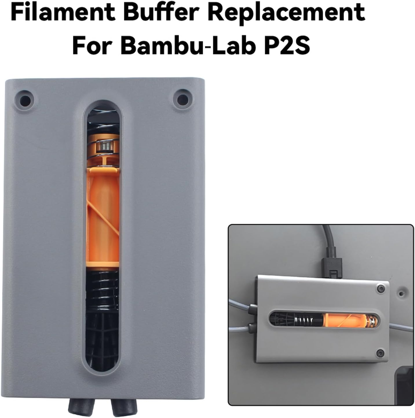 Filament Buffer Replacement Compatible with BambuLab P2S: Reduce Tension Fluctuations and Ensure Smooth Filaments Feeding 3D Printer Accessories