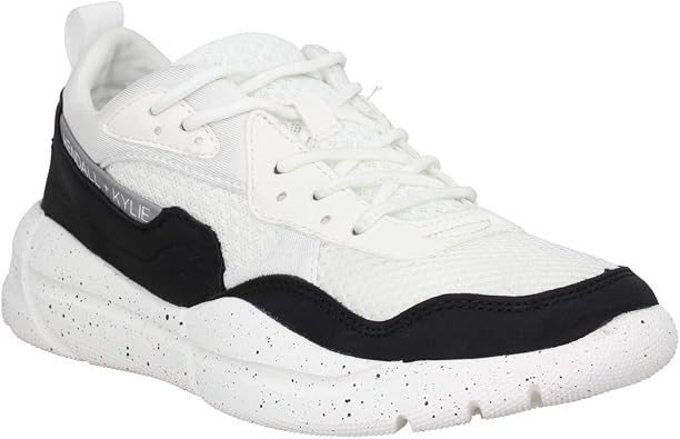 KENDALL + KYLIE Womens Nikki Fashion Sneakers, Black/White 8