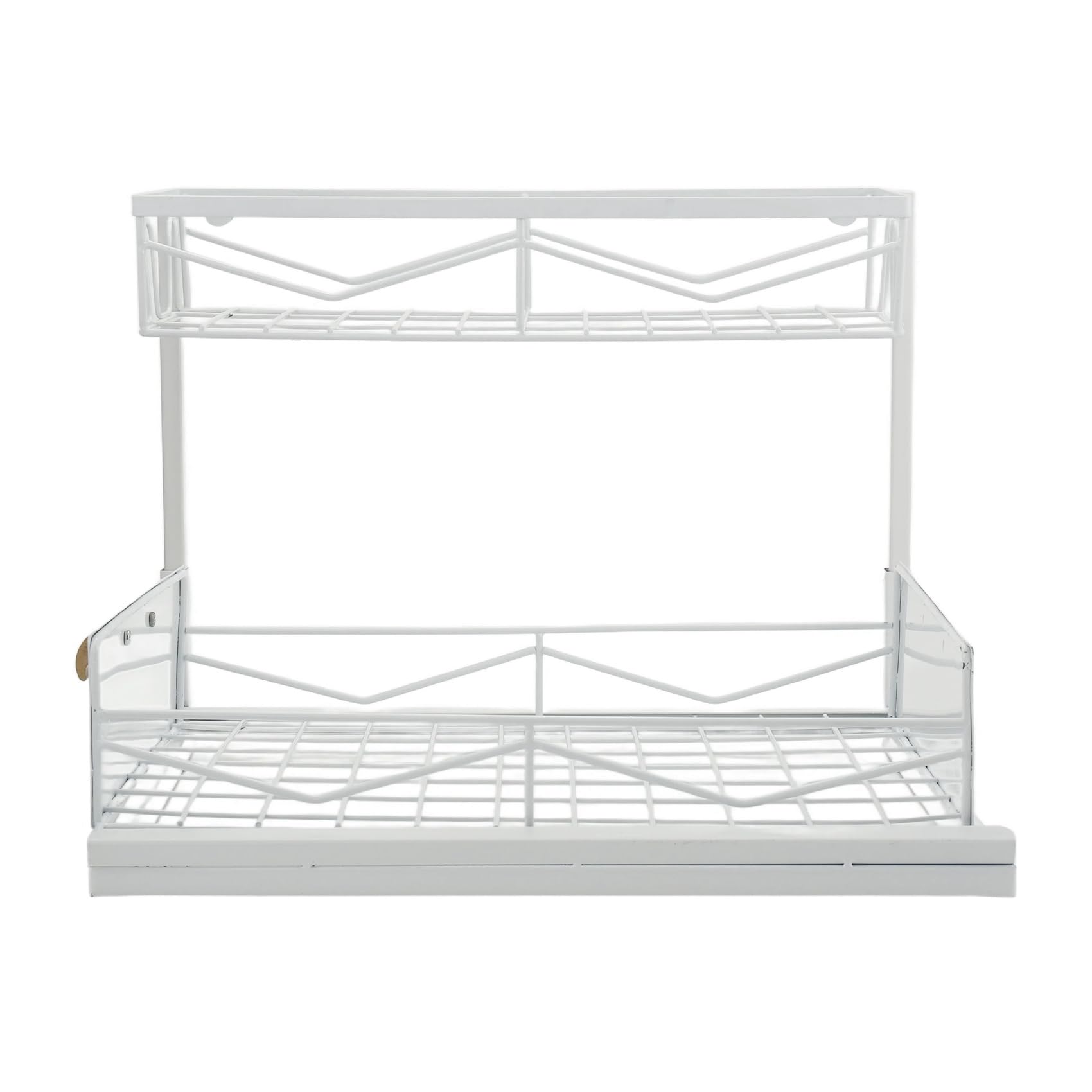 CTRLZS Pull-Out Drawer Under-Sink Racks 2 Tier Slide Out Sink Shelf Storage for Kitchen Bathroom Cabinet