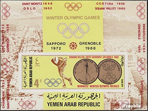 Prophila Collection yémen du Nord (Arabes rep.) Bloc 78 (complète.Edition.) 1968 médailles d'or Jeux (Timbres pour Les collectionneurs) Jeux Prophila Collection yémen du Nord (Arabes rep.) Bloc 78 (complète.Edition.) 1968 médailles d'or Jeux (Timbres pour Les collectionneurs) Jeux