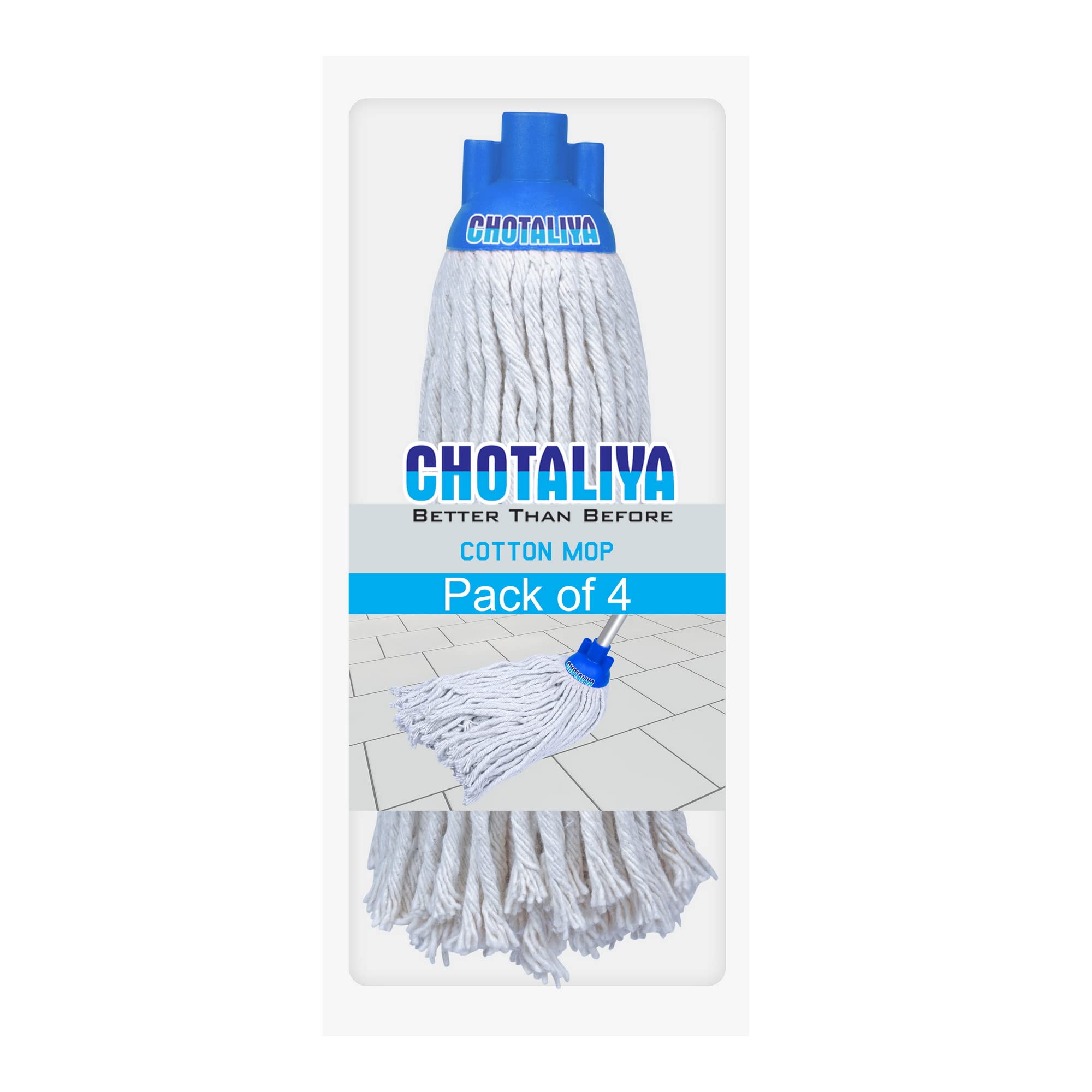 CHOTALIYA Round Mop Cotton Refill 300 GMS Mop (BLUE) (PACK OF 4) (B08Z6RRFDF) Amazon Price History, Amazon Price Tracker