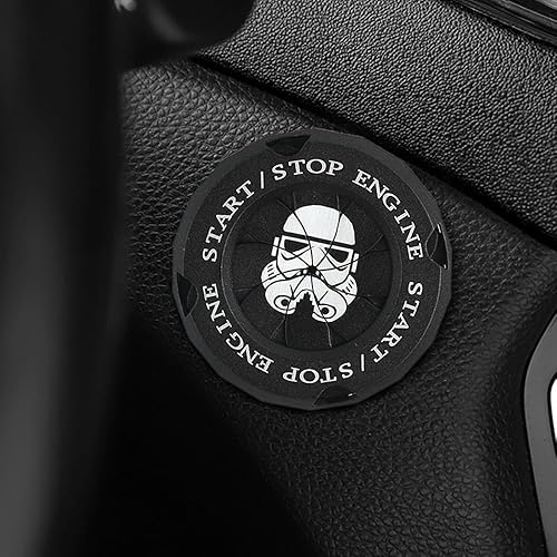 Cubierta de botón de arranque giratorio, accesorios de automóvil, cubierta de botón de parada de arranque del motor, cubierta del interruptor de