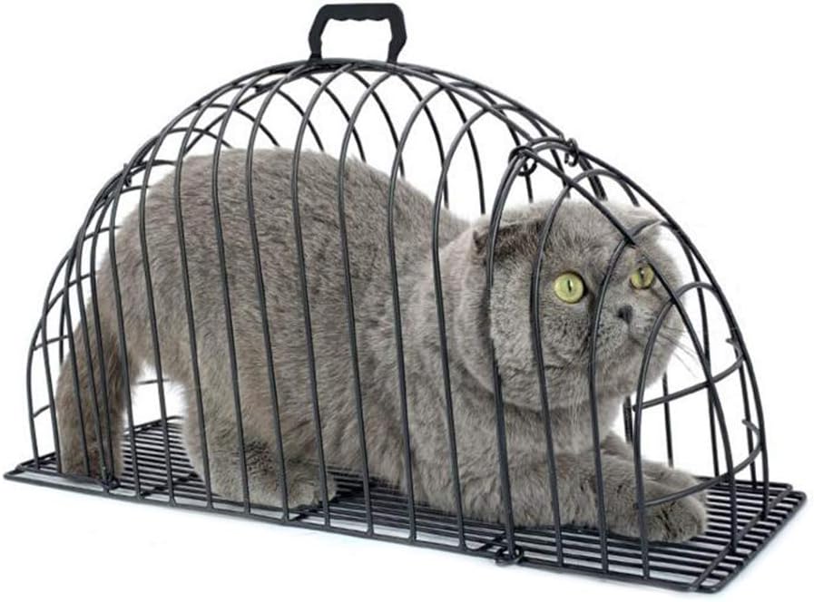 GFEU Pet Cat Bathing Cage Anti-Scratch Metal Shower Crates for Kitty Small Cat Dog