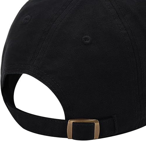 Miniatura 3 de Gorra de béisbol para hombre, diseño de calavera pirata con espadas, de algodón lavado, bordado, gorra de béisbol (negro, 7 58), Negro -