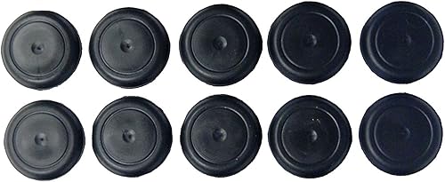 Paquete de 8 tapones de drenaje de goma de 1 pulgada con orificio ID Caplugs Tapones de drenaje de goma para piso de cuerpo para Jeep CJ5 CJ7 CJ8