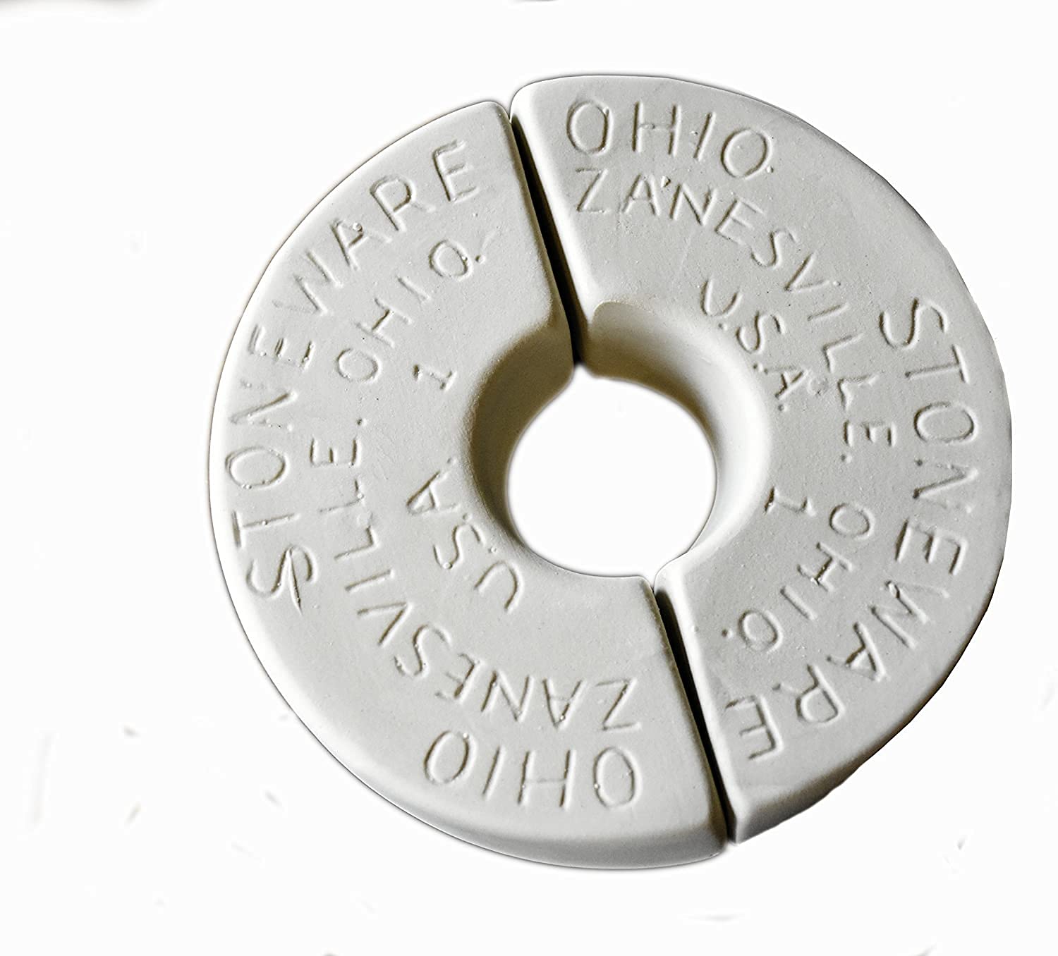 Ohio Stoneware 1 Gallon Preserving Crock Weight,Brown (Four Pack)