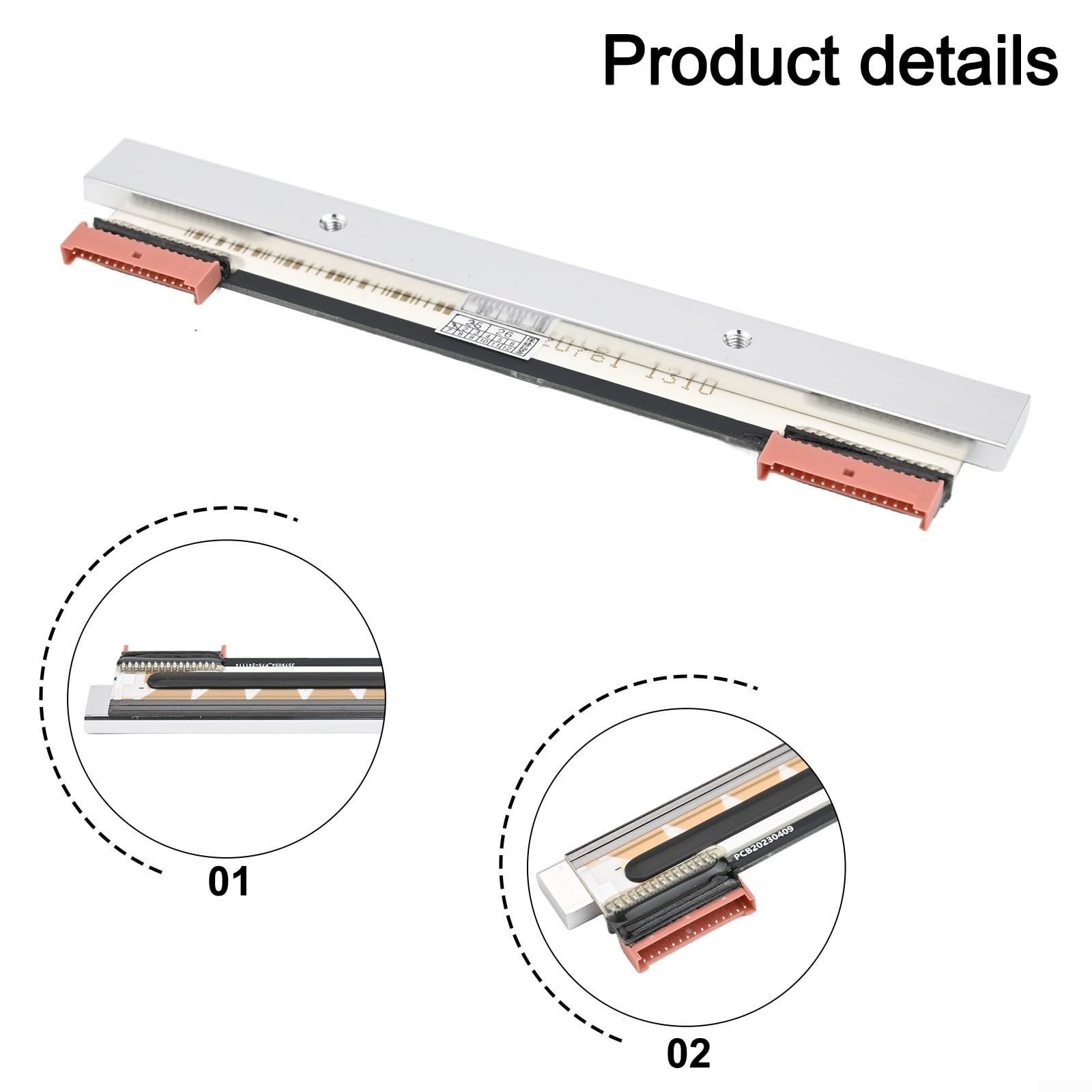 Testina di stampa termica per stampante Zebra ZD420 ZD620 ZD621 203dpi, pezzo di ricambio P1080383-415 compatibile con stampanti termiche Zebra