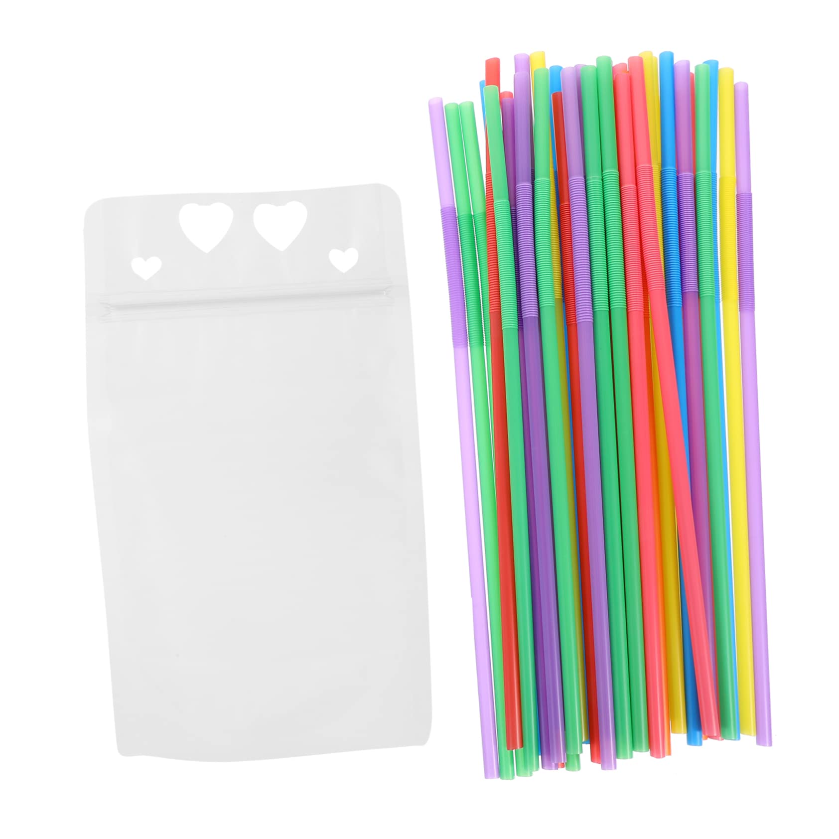 Amazon | KICHOUSE 1 セット 使い捨て 飲料 袋 クリア 容器 携帯  