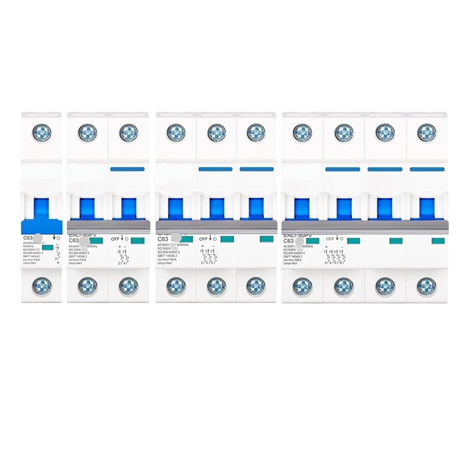 Disjoncteur photovoltaïque 1P 6A protégeant efficacement vos circuits des courts-circuits