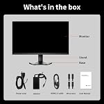 KOORUI 24 Inch Gaming Monitor, QHD 1440p Computer Monitor, 180Hz, 1ms (GTG), Fast IPS Display with Adaptive Sync, HDR 400, HDMI 2.0, DP 1.4, Tilt Adjustable, VESA Mountable, Black, G2421V