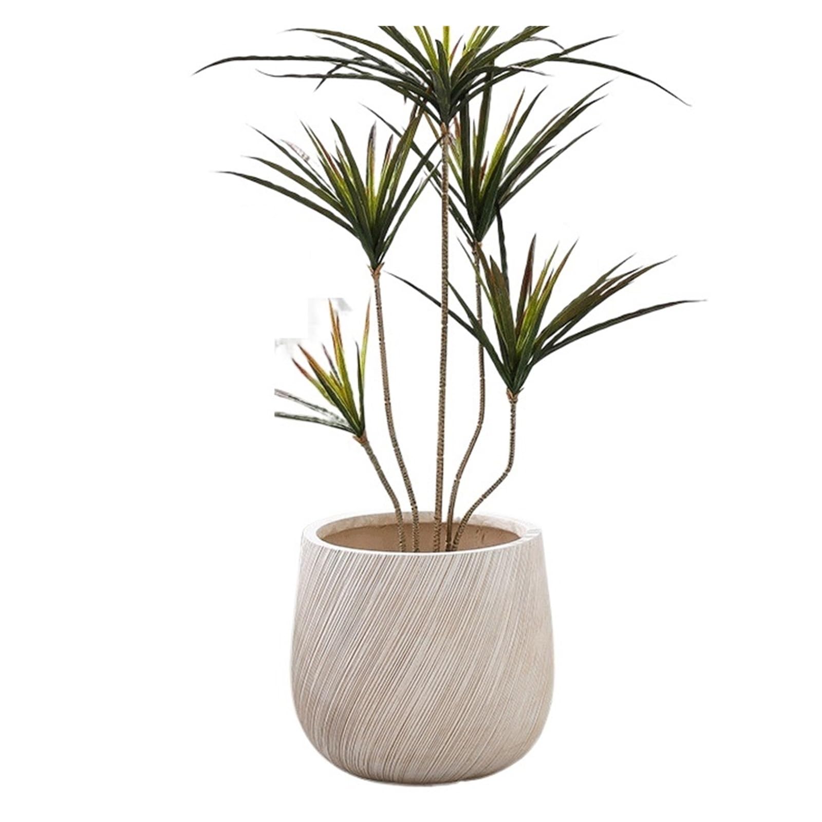Doniczki Decorative Clay Flower Pots, Perfect For The Living Room: Pair Them With Minimalist-style Houseplants(Biały,Średni)