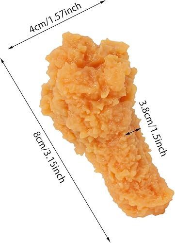 Miniatura 2 de yueton 4 patas de pollo artificiales realistas de PVC, simulación realista, carne cocida, pollo frito, imitación de alimento, accesorios para