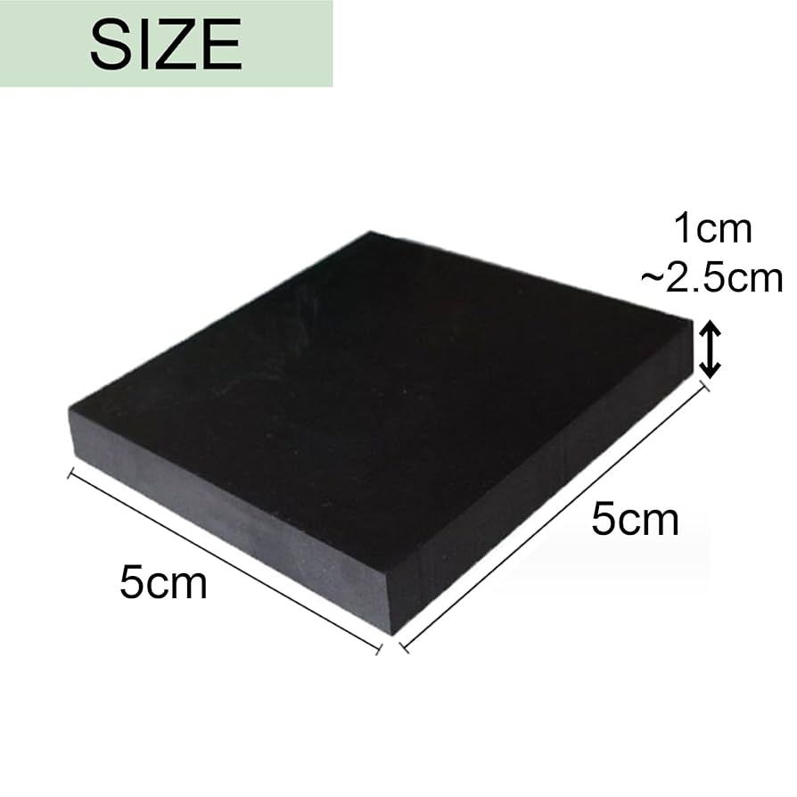 確認画像 Amazon.co.jp: Asdays ゴム板 滑り止め 高さ調整 ブロック 防振