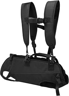 QINZITAO Bolsa de transporte para mascotas pequeñas con tela Oxford transpirable, correa de hombro ajustable, diseño horizontal