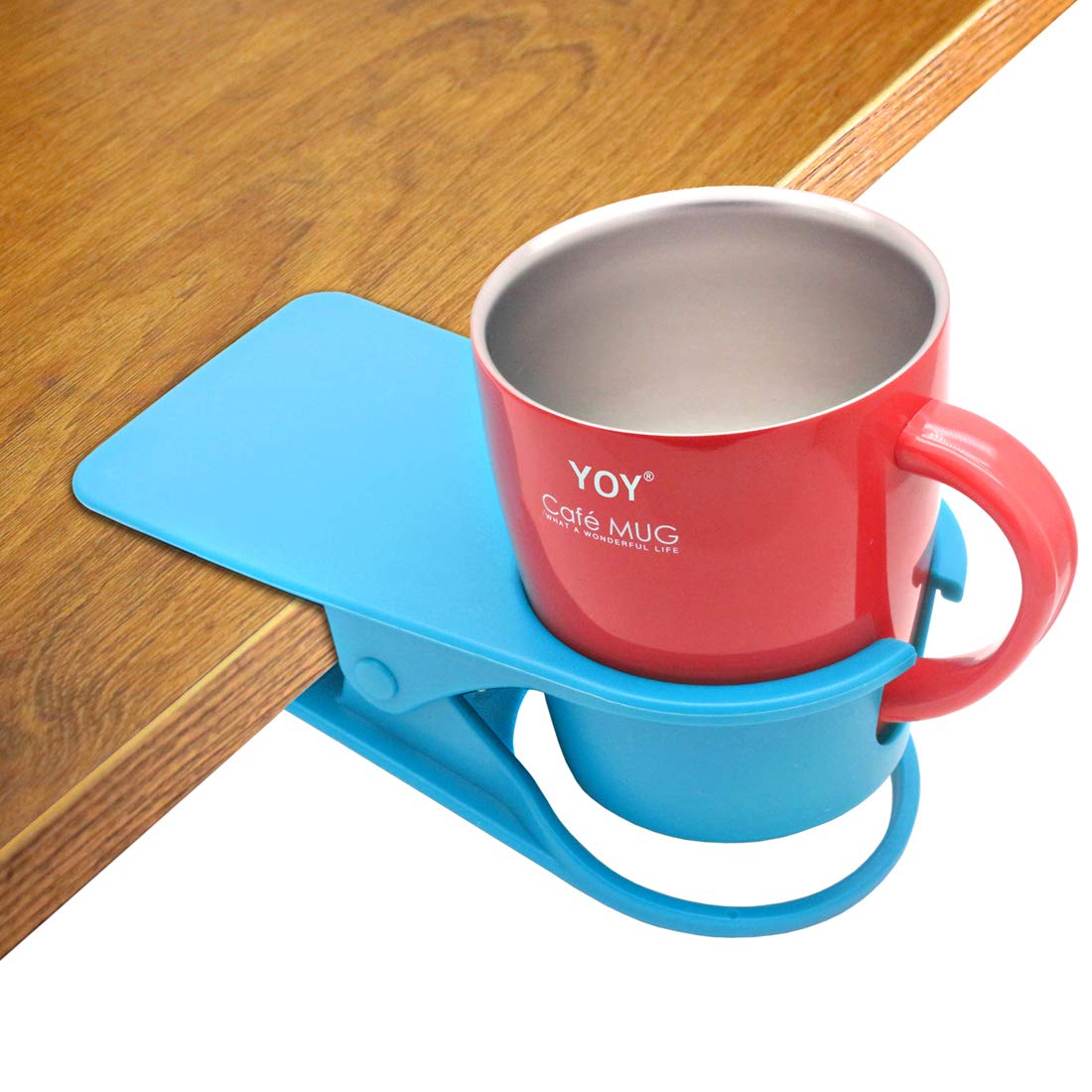 Porte-gobelet Clipable Universel - Support Tasse/bouteille Pour Bureau, Table, Avec Crochet Pratique