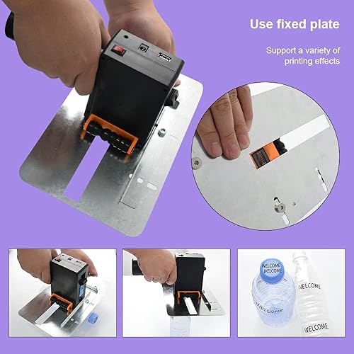 Miniatura 5 de TOAUTO - Impresora portátil inteligente de inyección de tinta de secado rápido con pantalla táctil LED de 3.7 pulgadas, impresora para codificación