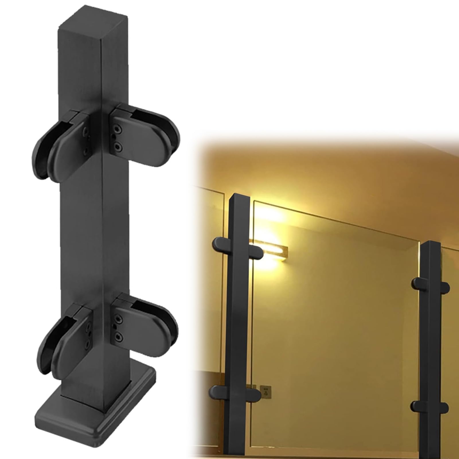 Poste de barandilla de vidrio resistente para escaleras y lofts