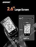 iGPSPORT BSC100S GPS Bike Computer Wireless, 2.6 inch LCD Display 40H Rechargeable Waterproof Cycling Computer (BSC100S)