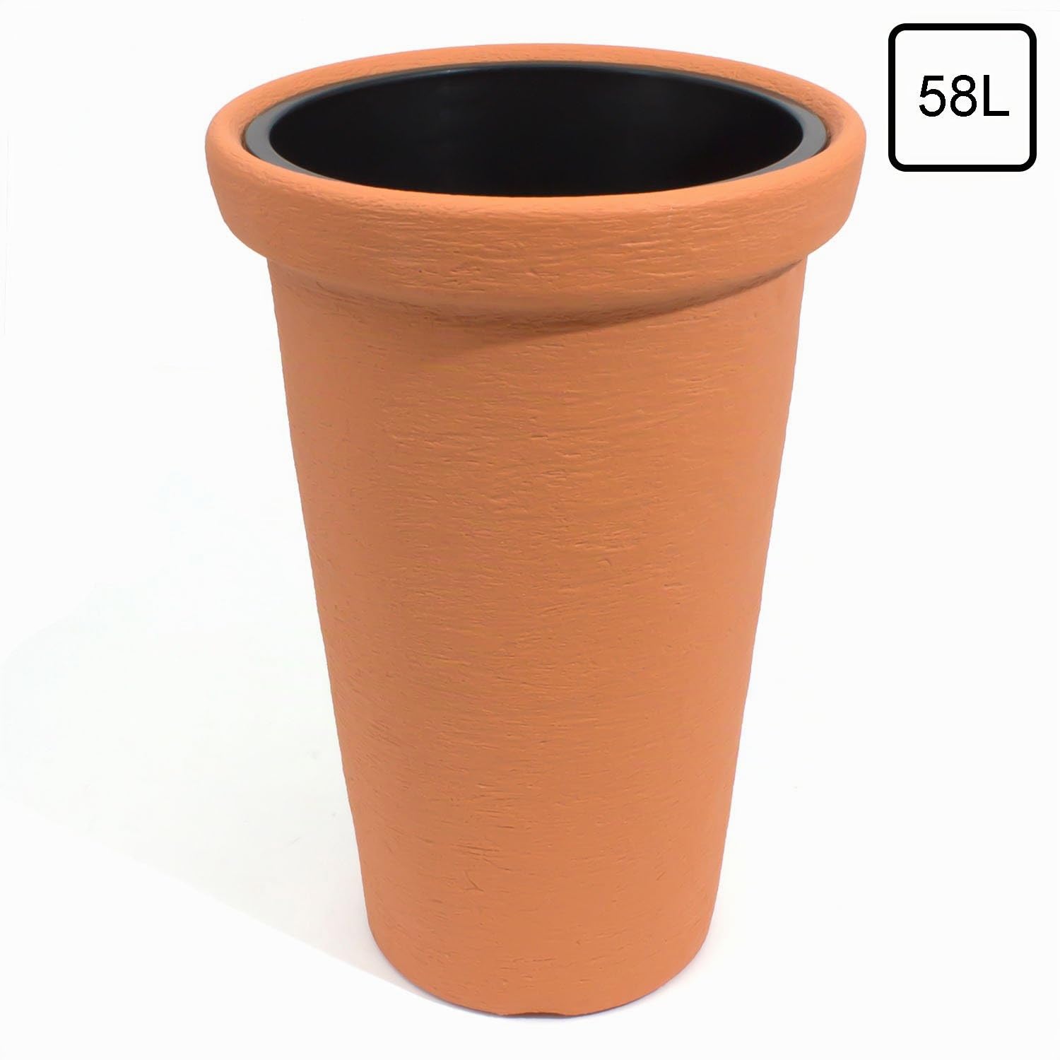 Vaso per piante alto Massive Classic TOWER 58Lt ø 51 cm colore: terracotta