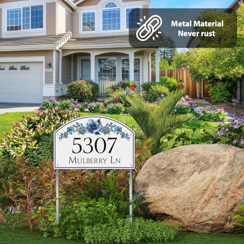 House Address Sign Custom Fancy Address Plaque Metal House Number (15