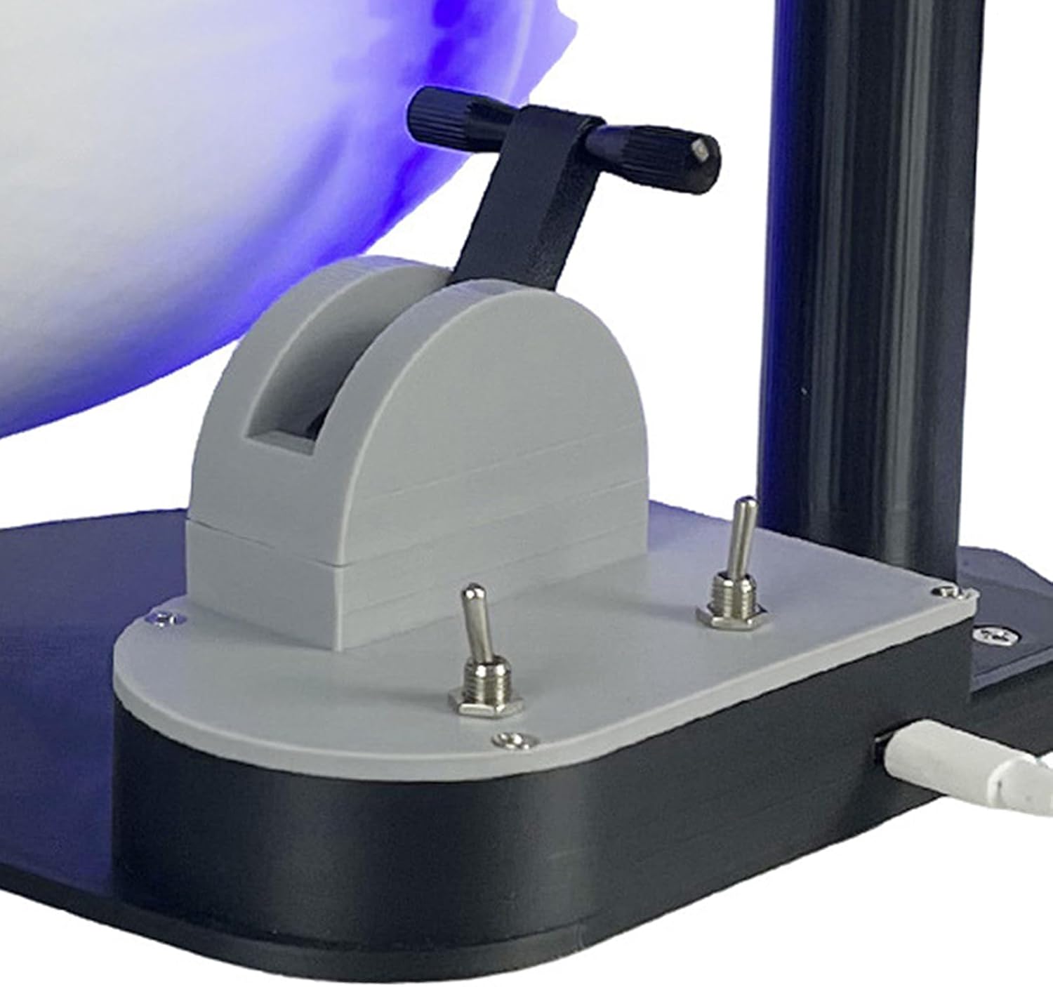 GOWENIC Engine Fan, Ultrasonic Humidifier, Adjustable Speed Desktop Fan, Bright Light Tail Flame, with Misting Feature, for Dry Seasons or Air Conditioned Rooms (Blue)