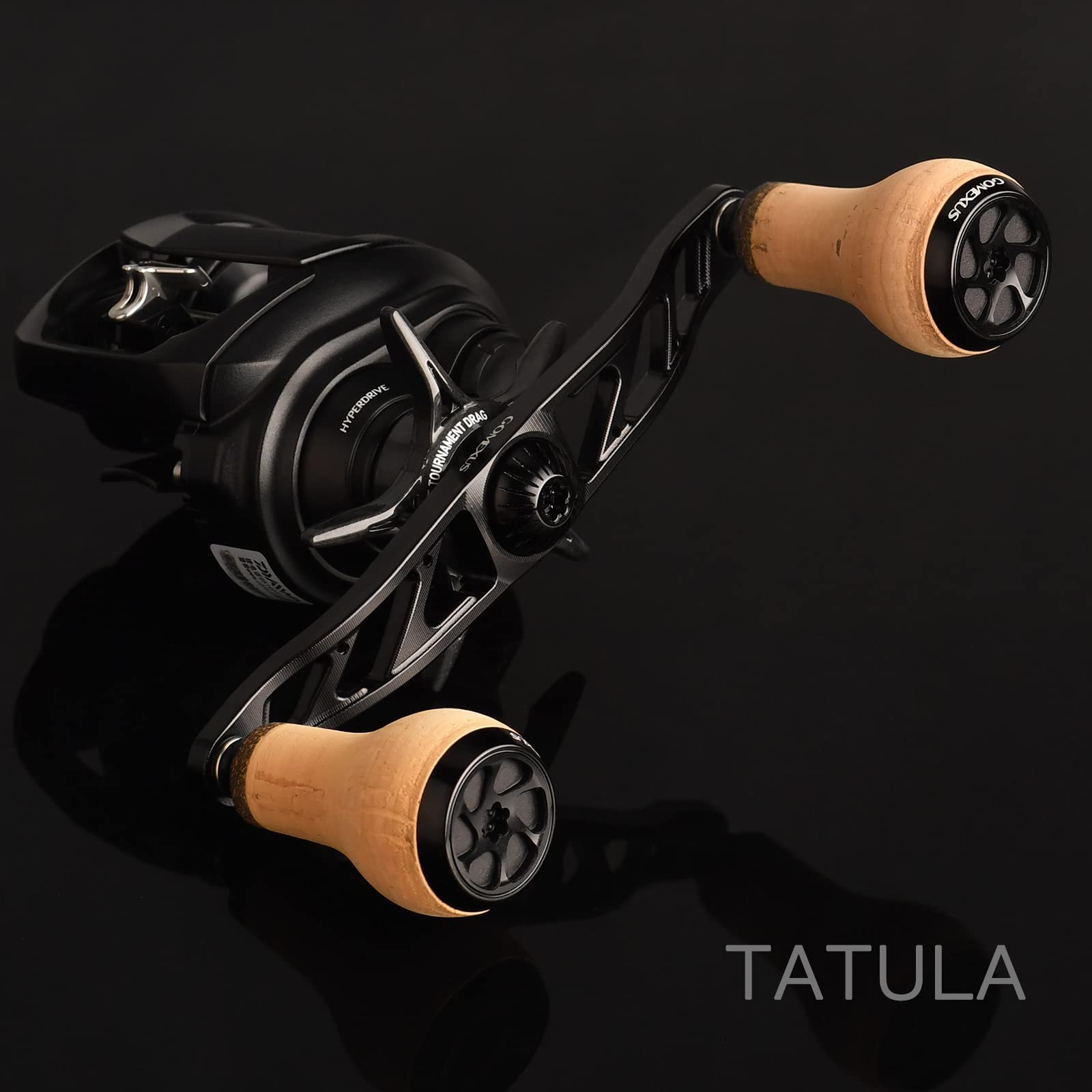 Gomexus Poignée de Moulinet de pêche Compatible avec Shimano SLX Tranx Daiwa Tatula Zillion Abu Garcia Revo 13 Moulinet de pêche avec poignée en liège| Pêche au Bar