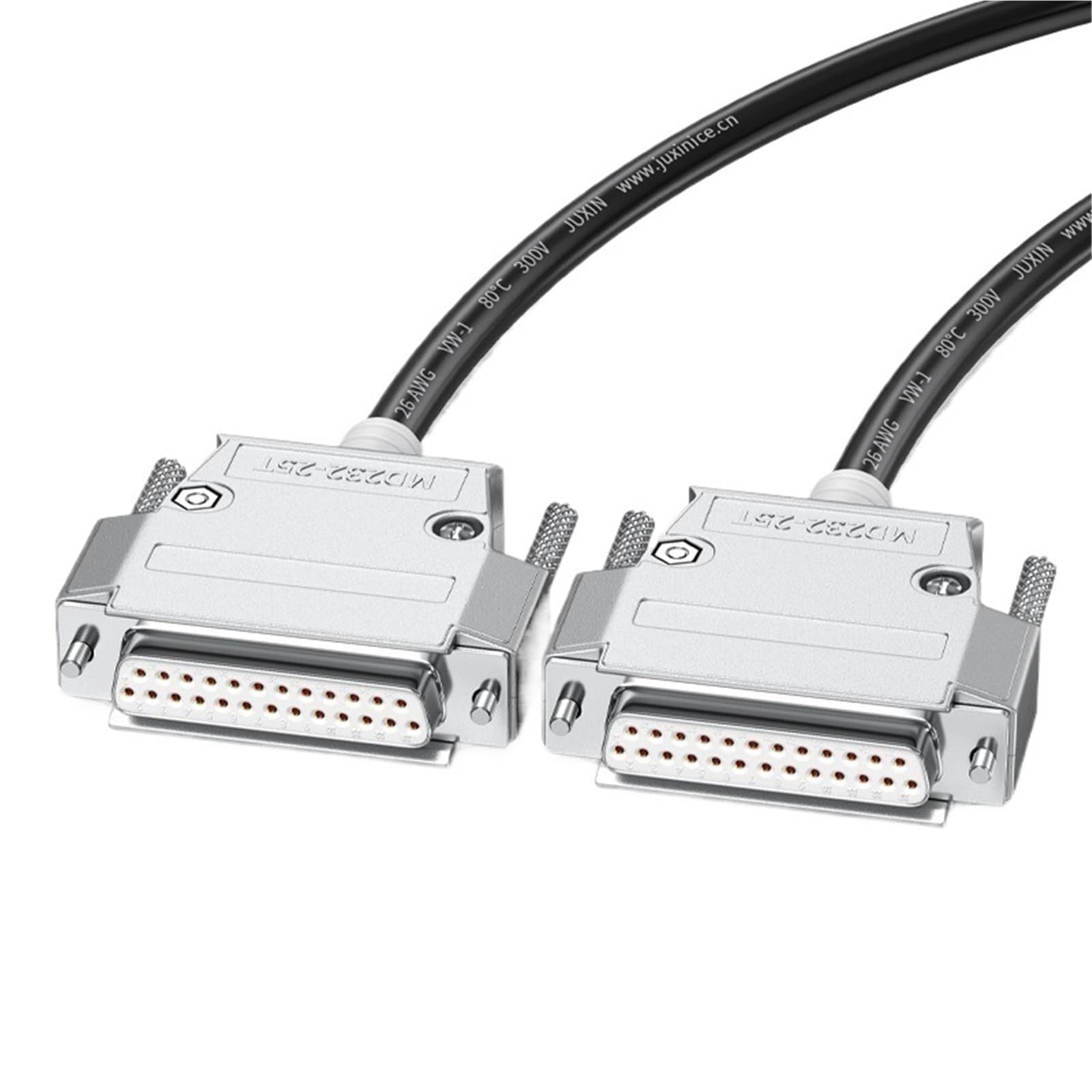 Cable de Impresora DB25 Cable Paralelo DB25 a DB25 Macho a Hembra Cable de extensión DB 25P Macho a Macho Doble blindaje Cobre Puro(1.5m,Gold)