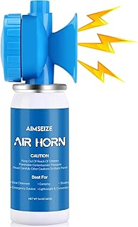Air Horn Bear Horn: Air Horns For Safety Boat Horn For Self Defense - 115dB Heard Up to 0.5-Miles Away (1 Pack)
