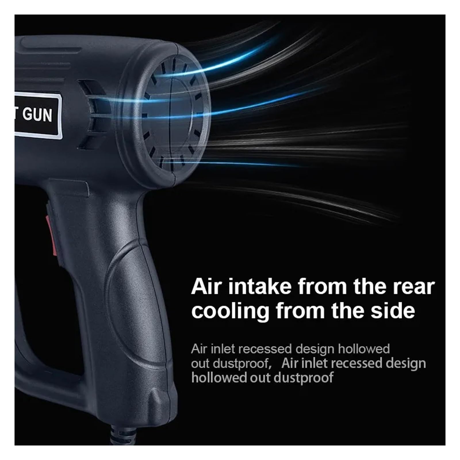 Pistola Termica Industriale Da 2000 W Temperatura Avanzata Ad Aria Calda Asciugacapelli Utensile Elettrico For Il Riscaldamento Avvolgimento Termoregolatore For Saldatura Motore Ad Alte Prestazioni