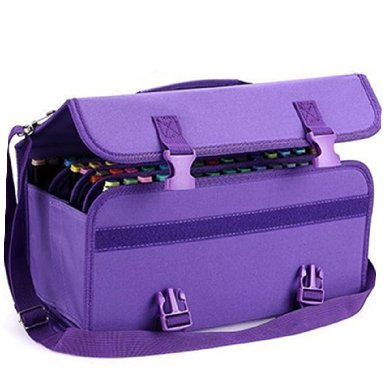 TEHAUX Borsa Porta Pennarelli Con Cerniera Scomparti Custodia Porta Penne Ad Alta Capacità Con Tracolla Borsa Con Cerniera